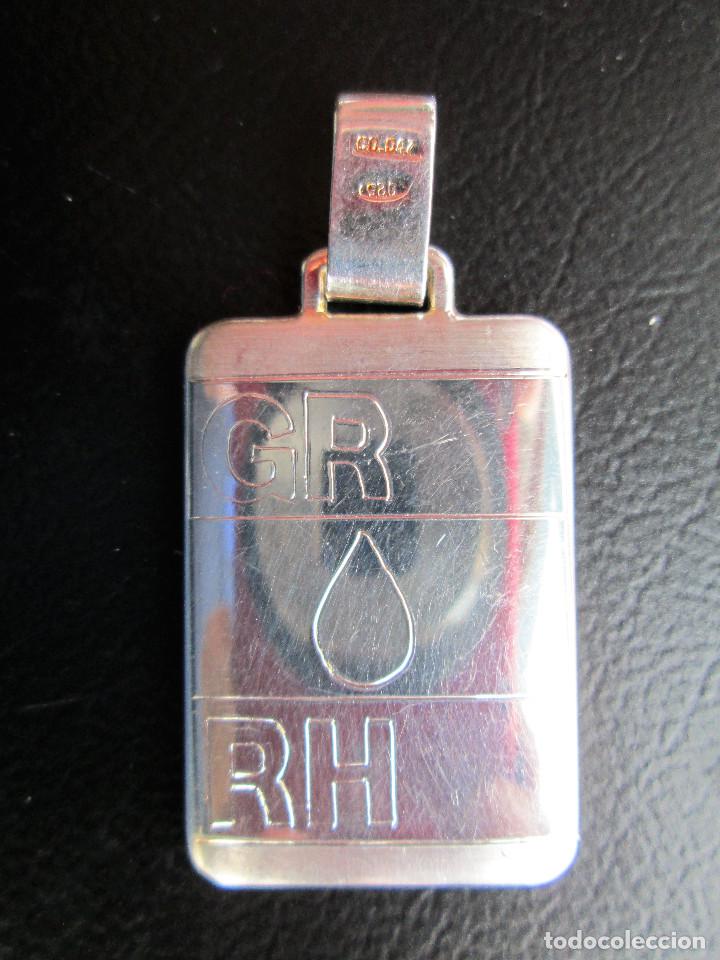 Joyeria: COLGANTE DE PLATA - PLACA GR RH - SIN ESTRENAR - Foto 1
