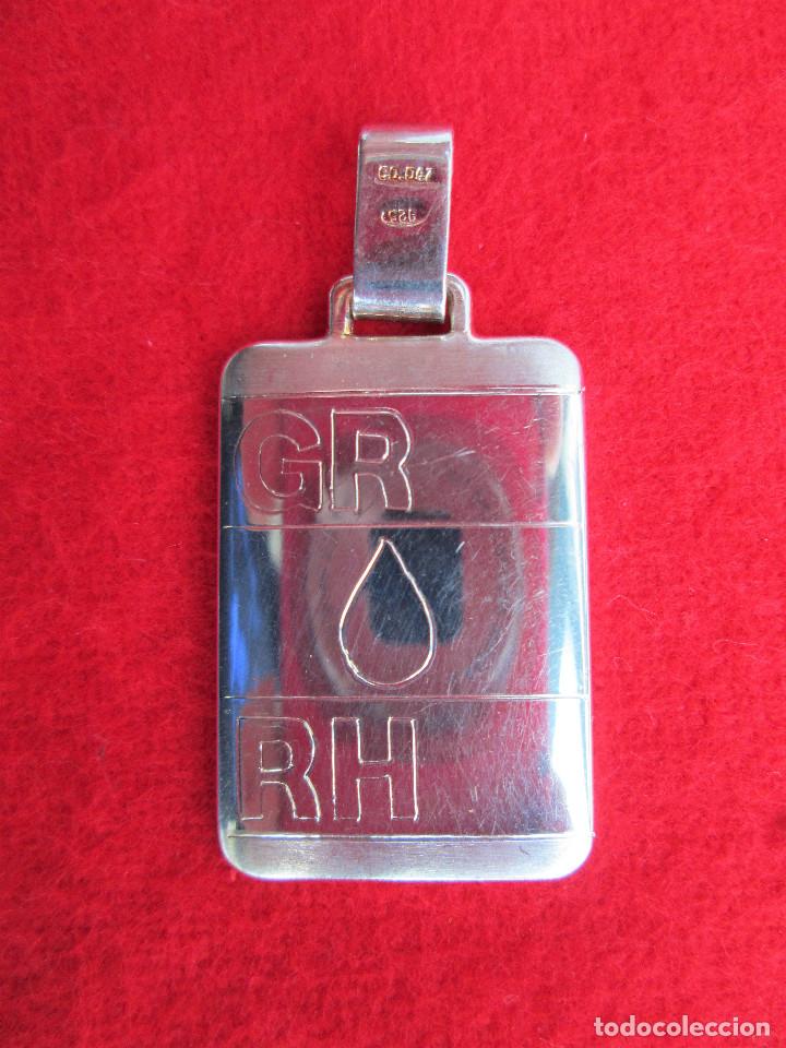 Joyeria: COLGANTE DE PLATA - PLACA GR RH - SIN ESTRENAR - Foto 2