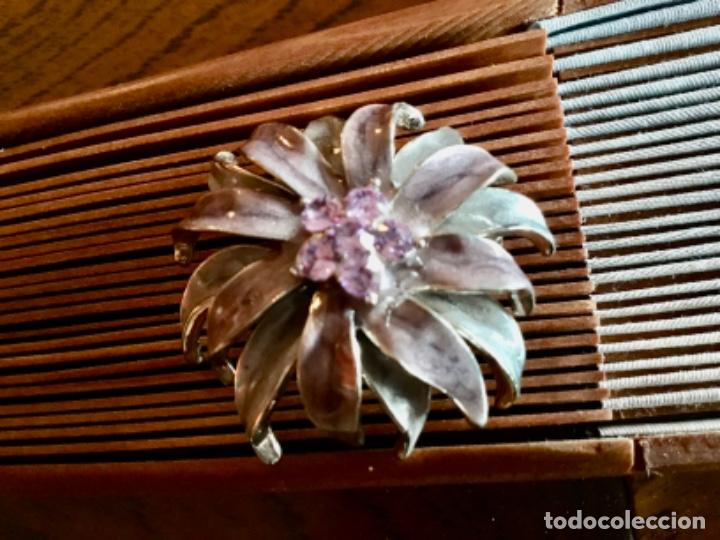 Joyeria: BROCHE CON ESMALTE Y CRISTAL VINTAGE - Foto 2