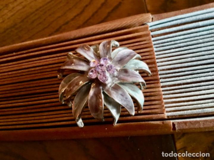 Joyeria: BROCHE CON ESMALTE Y CRISTAL VINTAGE - Foto 4