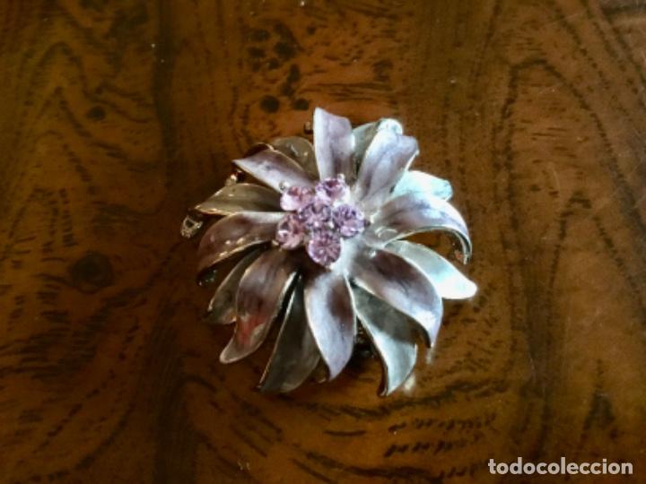 Joyeria: BROCHE CON ESMALTE Y CRISTAL VINTAGE - Foto 1