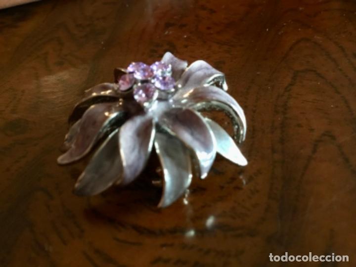 Joyeria: BROCHE CON ESMALTE Y CRISTAL VINTAGE - Foto 5