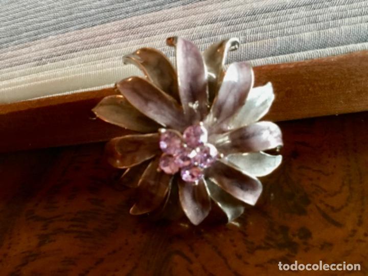 Joyeria: BROCHE CON ESMALTE Y CRISTAL VINTAGE - Foto 3