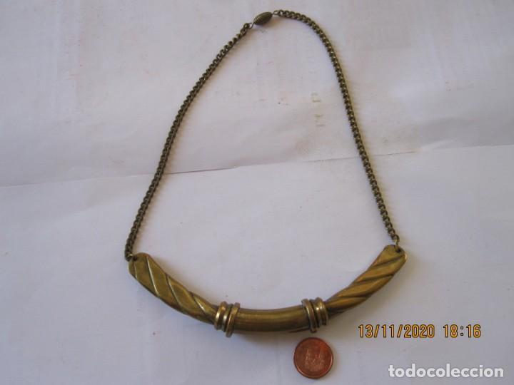 Joyeria: ANTIGUA GARGANTILLA DE BRONCE O LATON - Foto 1