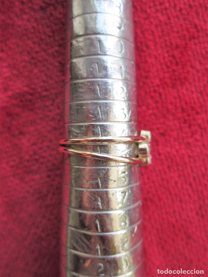 Joyeria: ANILLO CHAPADO EN ORO CON CIRCONITAS - SIN ESTRENAR - Foto 2