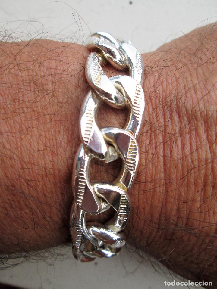 Joyeria: PULSERA CON BA&Ntilde;O DE PLATA - PESA 62 GR. - Foto 5
