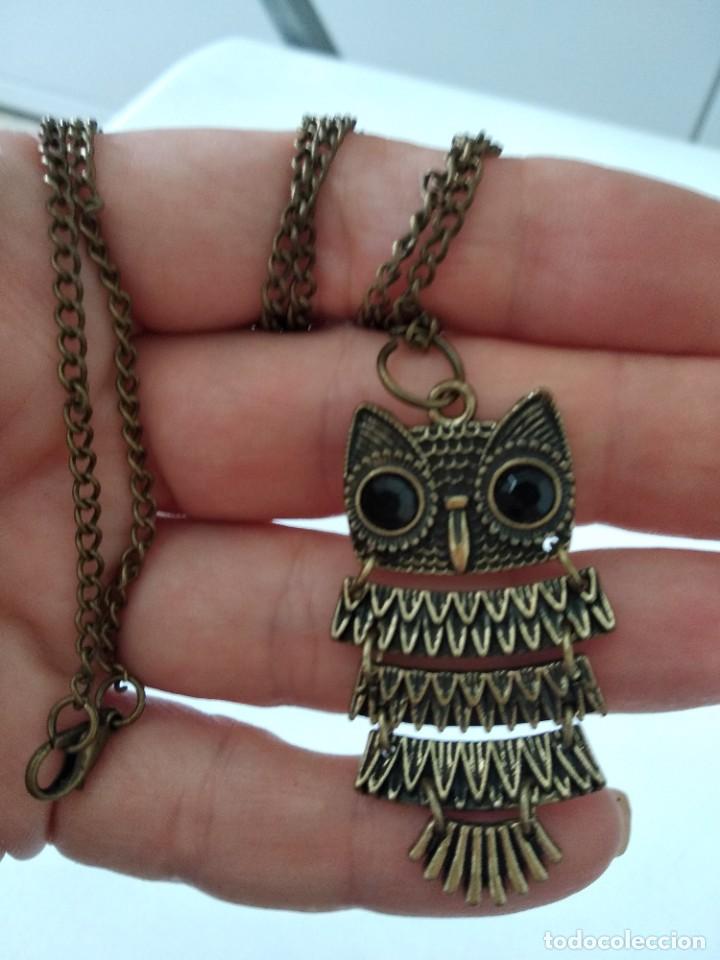 Joyeria: Colgante de buho con cadena - Foto 2
