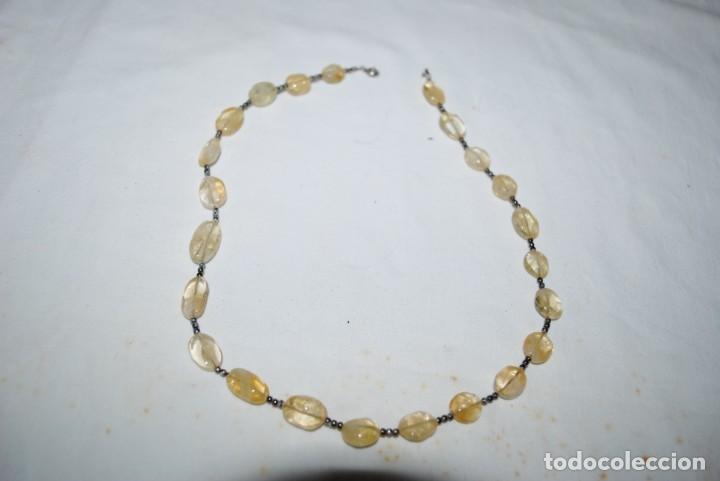 Joyeria: GARGANTILLA DE PLATA Y AMBAR .