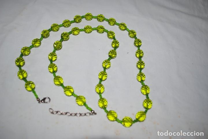 Joyeria: GARGANTILLA DE CRISTAL VERDES . - Foto 2