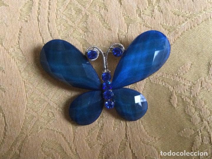 Joyeria: BROCHE CON FORMA DE MARIPOSA AZUL - Foto 2