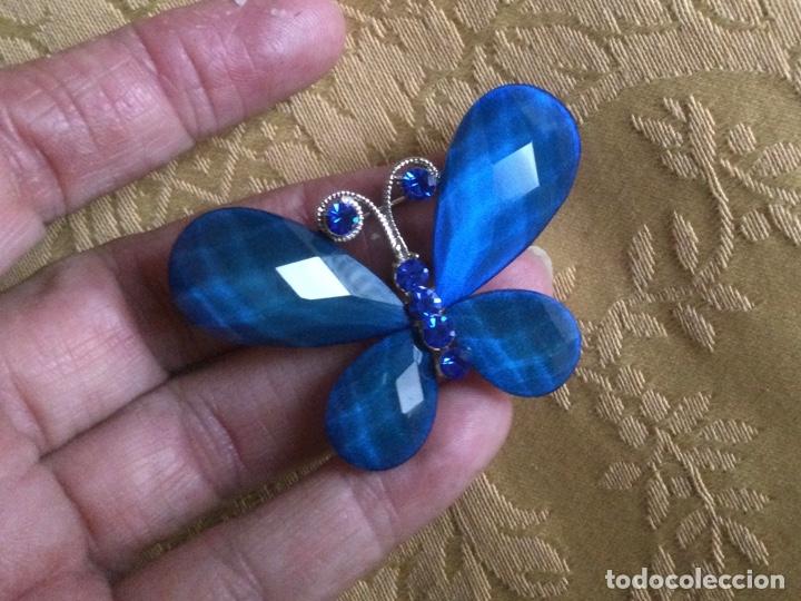 Joyeria: BROCHE CON FORMA DE MARIPOSA AZUL - Foto 5