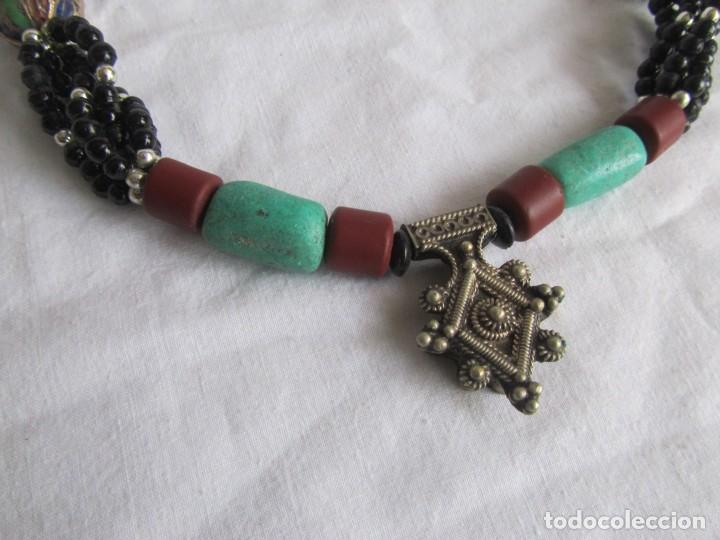 Joyeria: Gran collar &eacute;tnico vidrio y metal - Foto 8