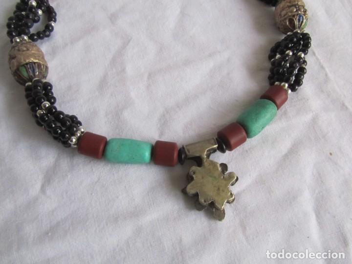 Joyeria: Gran collar &eacute;tnico vidrio y metal - Foto 12