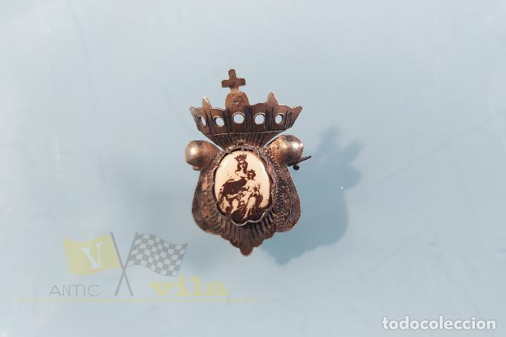 Joyeria: Antiguo Broche con la virgen - Foto 2