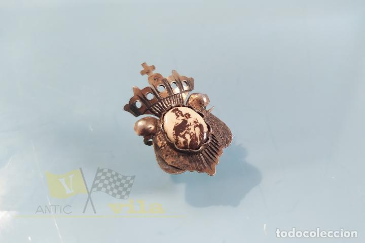 Joyeria: Antiguo Broche con la virgen - Foto 1