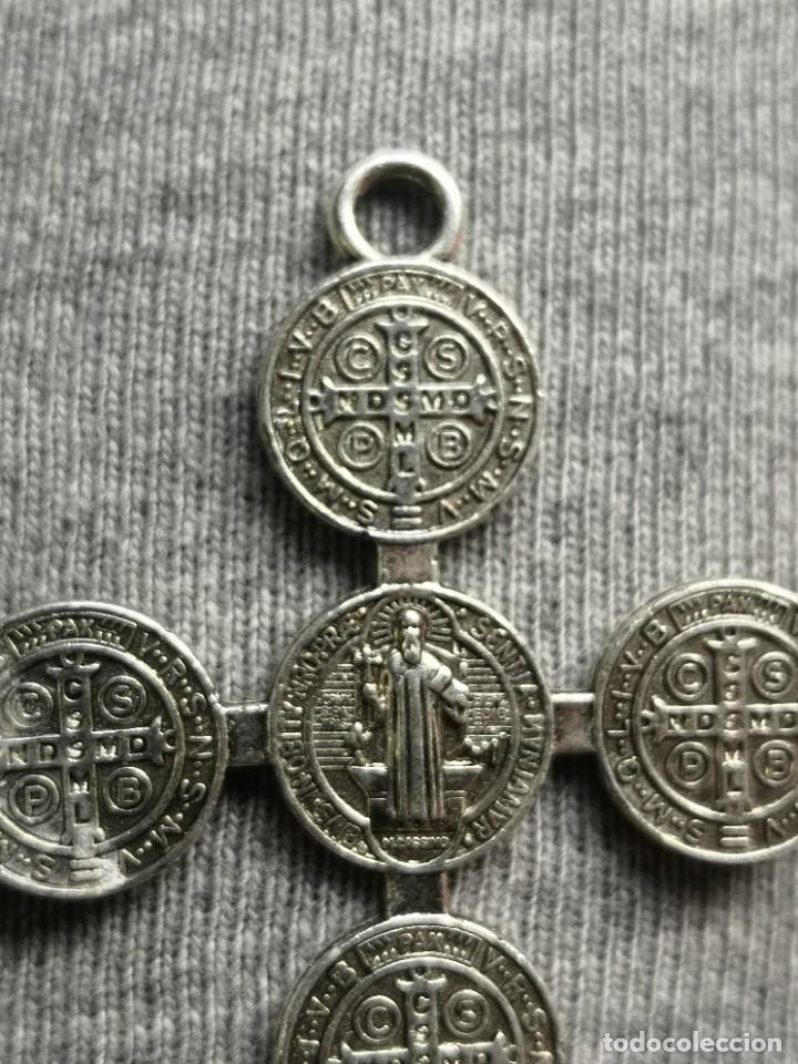 Schmuck: Cruz cruzifijo de bisuteria con grabado