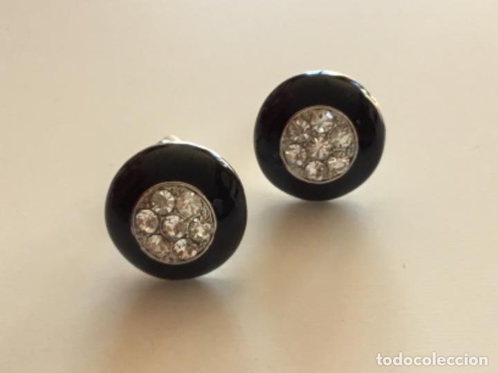 Joyeria: PENDIENTES DE ESMALTE Y CRISTAL. CIERRE DE PINZA. ESPECTACULAR BRILLO - Foto 5