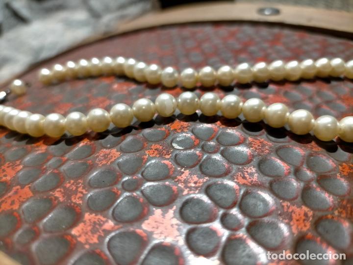 Joyeria: Antigua collar de perlas artificiales con cierre a&ntilde;os 50-60 - Foto 4