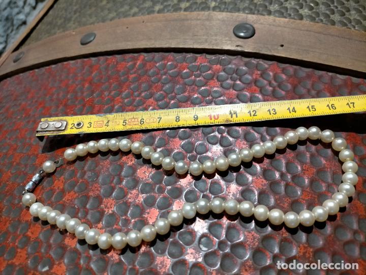 Joyeria: Antigua collar de perlas artificiales con cierre a&ntilde;os 50-60 - Foto 5