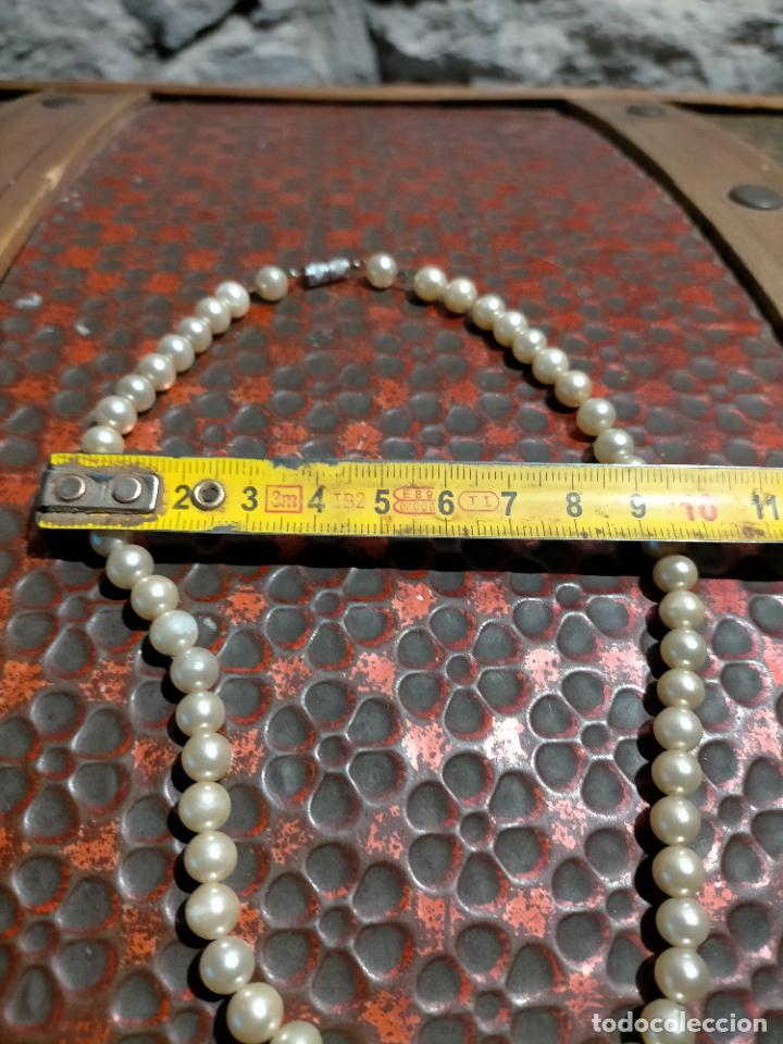 Joyeria: Antigua collar de perlas artificiales con cierre a&ntilde;os 50-60 - Foto 6
