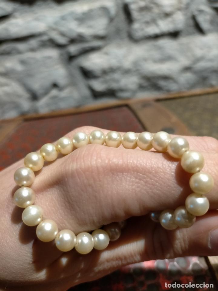 Joyeria: Antigua collar de perlas artificiales con cierre a&ntilde;os 50-60 - Foto 9