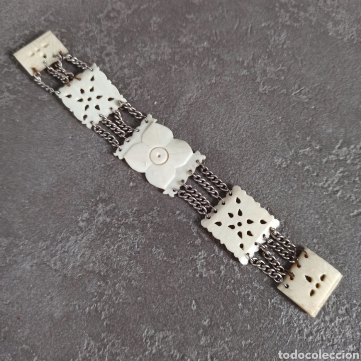 Gioielleria: Pulsera vintage de hueso
