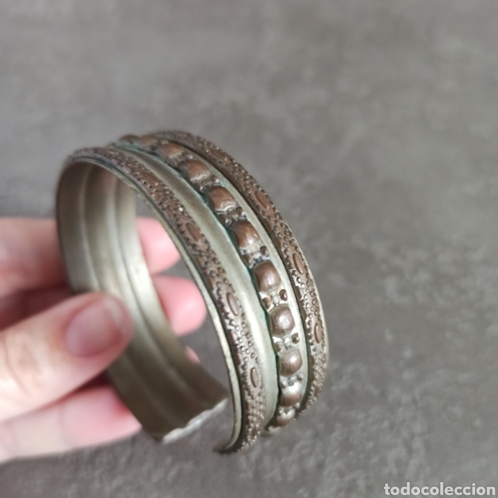 Joyeria: ANTIGUO BRAZALETE * PULSERA EN LATON - Foto 3