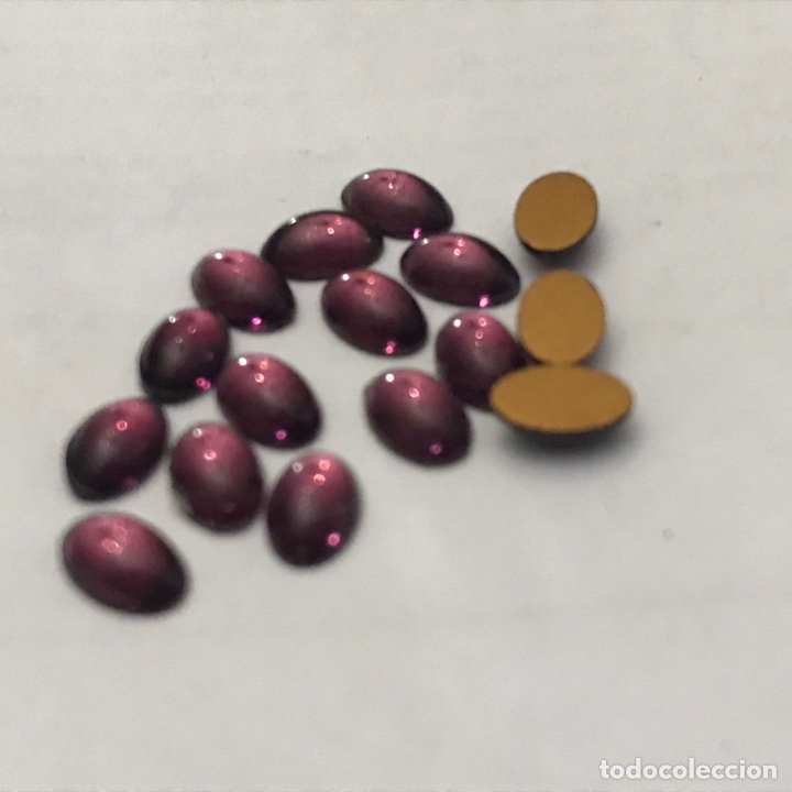 Gioielleria: 16 piezas amatistas oval de imitaci&oacute;n 6X4mm para montar Ref 1