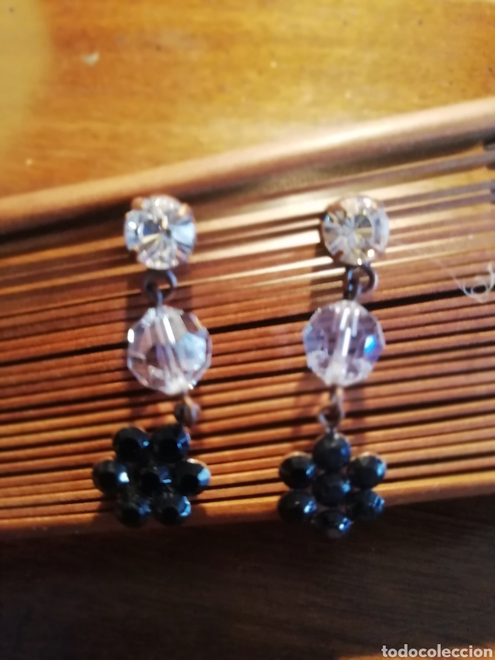 Joyeria: PENDIENTES CON CRISTAL Y STRASS. PRESION - Foto 2