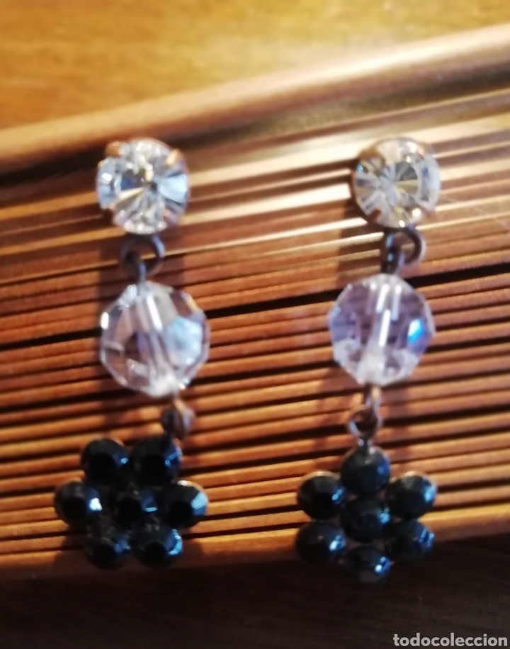 Joyeria: PENDIENTES CON CRISTAL Y STRASS. PRESION - Foto 1