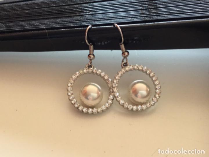 Joyeria: PENDIENTES CON PERLA Y STRASS. CIERRE DE GANCHO. PERLA DE MALLORCA - Foto 5