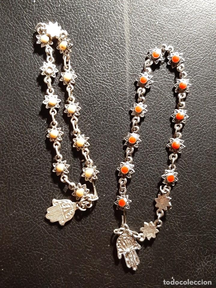 Joyeria: Pulseras mando de fatima y estrellas , a&ntilde;os 60