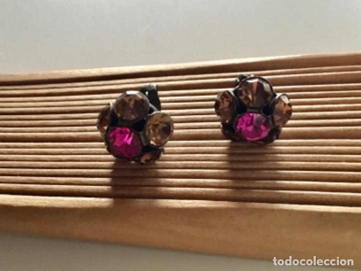 Joyeria: PENDIENTES CON ROSET&Oacute;N DE CRISTAL AUSTRIACO. CIERRE DE PRESI&Oacute;N - Foto 3