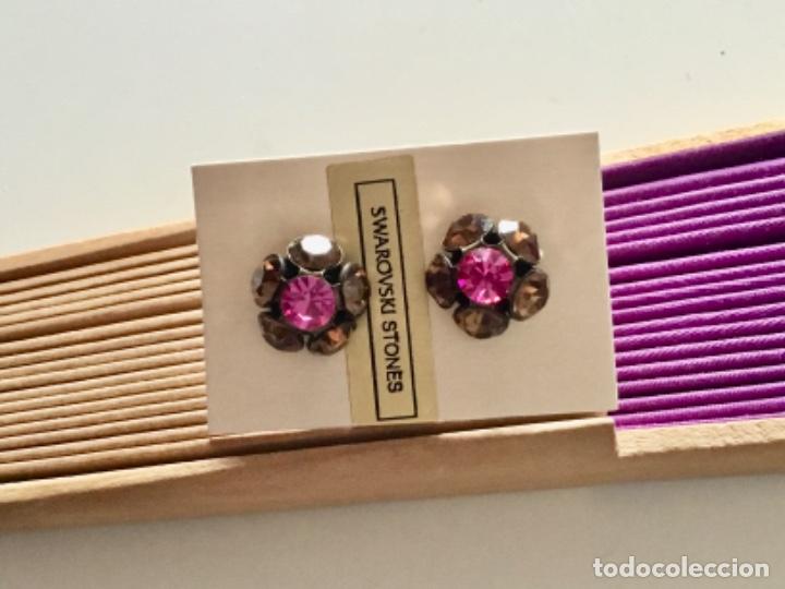 Joyeria: PENDIENTES CON ROSET&Oacute;N DE CRISTAL AUSTRIACO. CIERRE DE PRESI&Oacute;N - Foto 4