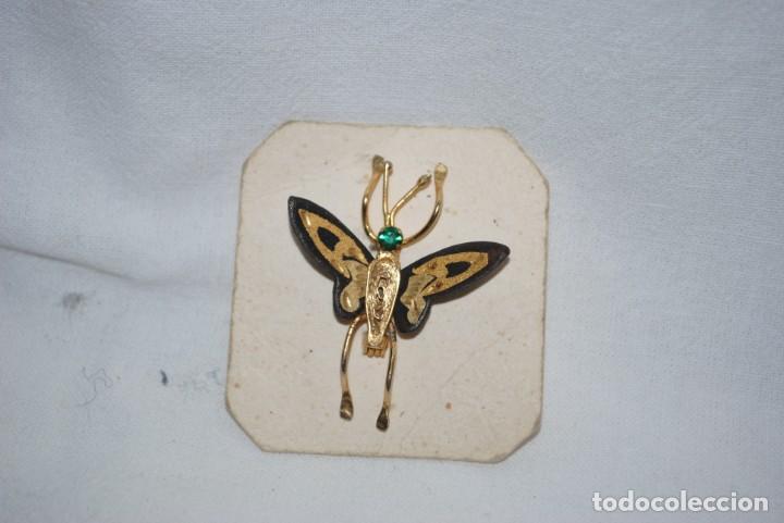Joyeria: ANTIGUO BROCHE EN FORMA DE MARIPOSA . - Foto 1