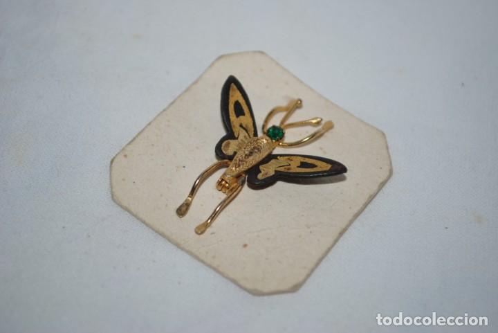 Joyeria: ANTIGUO BROCHE EN FORMA DE MARIPOSA . - Foto 2