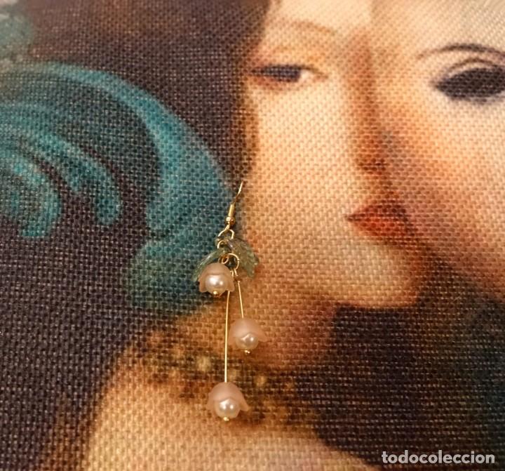 Joyeria: PENDIENTES FLORES DELICADAS Y PERLAS - Foto 3