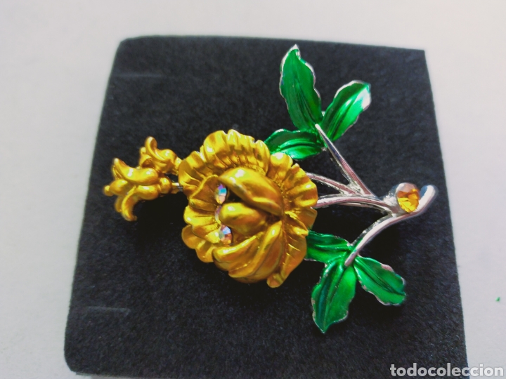 Joyeria: BROCHE DE FLOR, METAL ESMALTADO - Foto 7
