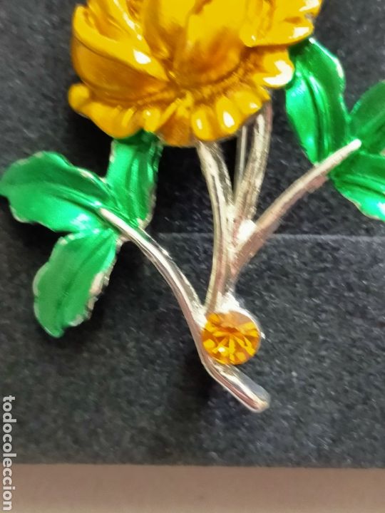 Joyeria: BROCHE DE FLOR, METAL ESMALTADO - Foto 10