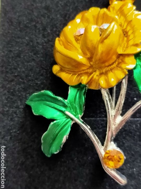 Joyeria: BROCHE DE FLOR, METAL ESMALTADO - Foto 11