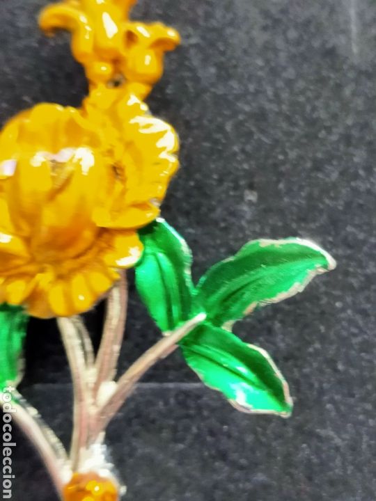 Joyeria: BROCHE DE FLOR, METAL ESMALTADO - Foto 12