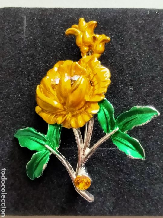 Joyeria: BROCHE DE FLOR, METAL ESMALTADO - Foto 13