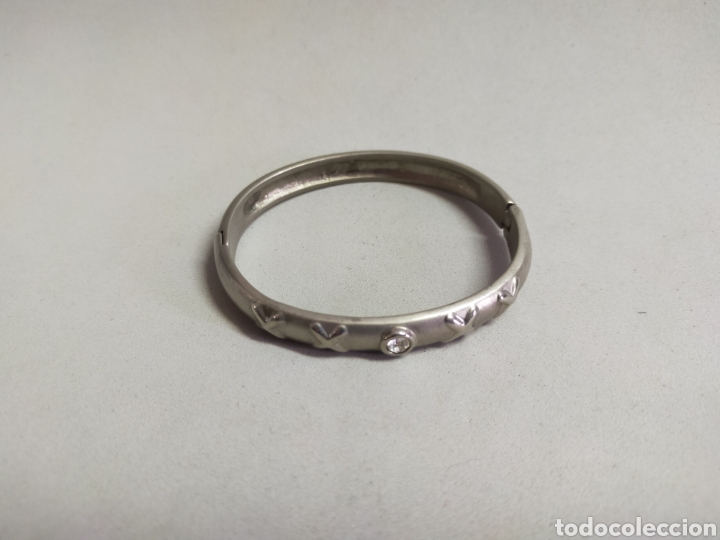 Joyeria: PULSERA RIGIDA DE METAL, CRISTAL TALLADO - Foto 3