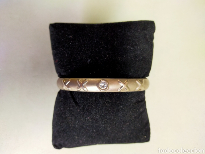 Joyeria: PULSERA RIGIDA DE METAL, CRISTAL TALLADO - Foto 4