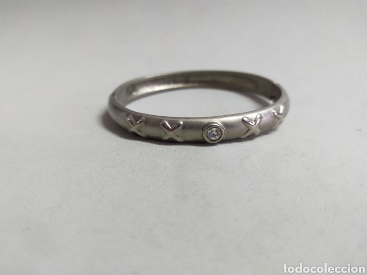 Joyeria: PULSERA RIGIDA DE METAL, CRISTAL TALLADO - Foto 2