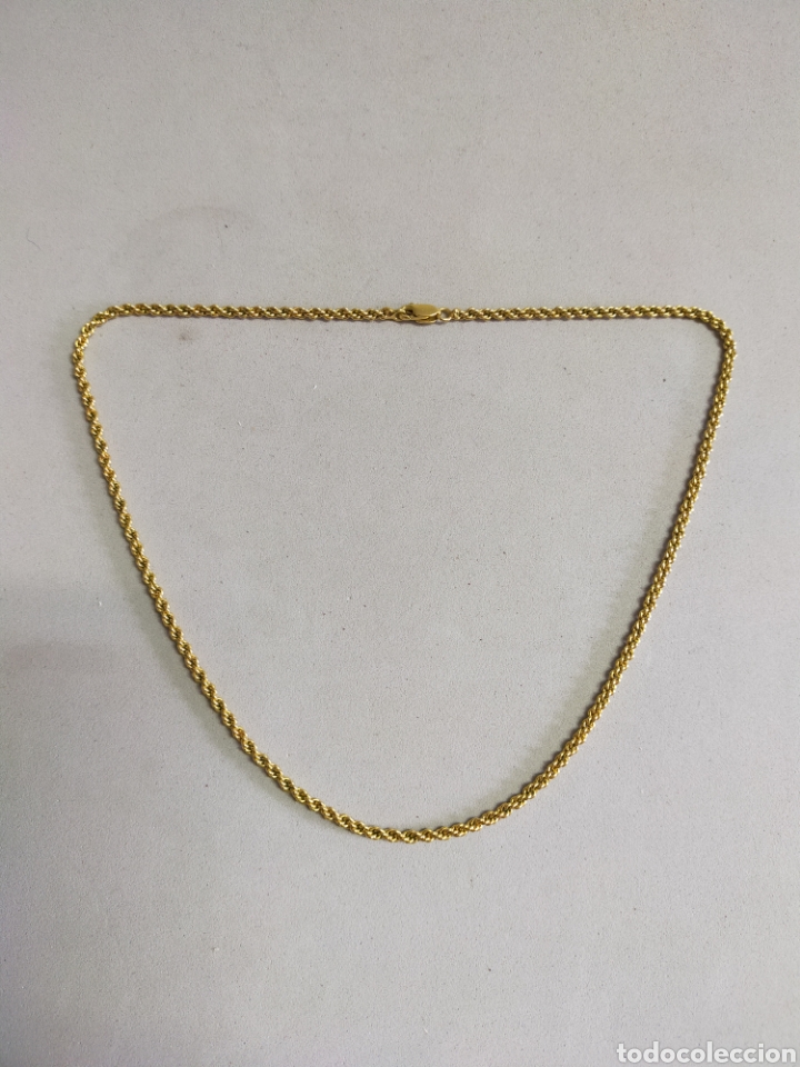 Joalharia: CADENA GARGANTILLA DE METAL DORADO, CORDON PORTUGUES.