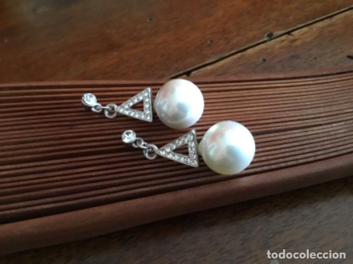 Joyeria: PENDIENTES. PERLA Y CRISTAL DE MADREPERLA. - Foto 2