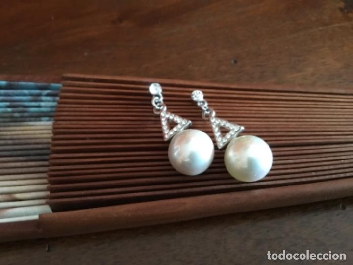Joyeria: PENDIENTES. PERLA Y CRISTAL DE MADREPERLA. - Foto 3