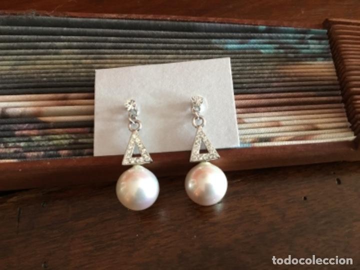 Joyeria: PENDIENTES. PERLA Y CRISTAL DE MADREPERLA. - Foto 4