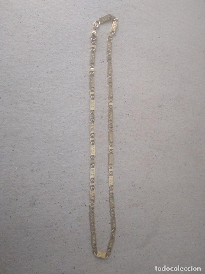 Joaillerie: CADENA DE METAL DORADO. (.. JESUS...) M 2. 33